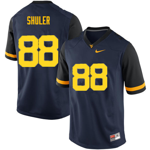 Men #88 Adam Shuler West Virginia Mountaineers College Football Jerseys Sale-Navy